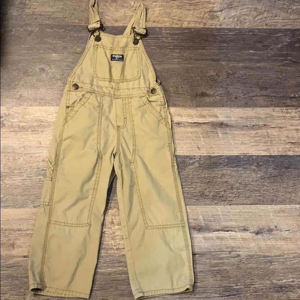 🎀4for$20🎀Khaki Oshkosh overalls 4t